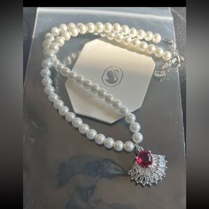 Swarovski pearl necklace with pendant #2546
